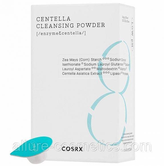 Пінний очисний порошок із центелою COSRX Centella Cleansing Powder у капсулах 30 шт.
