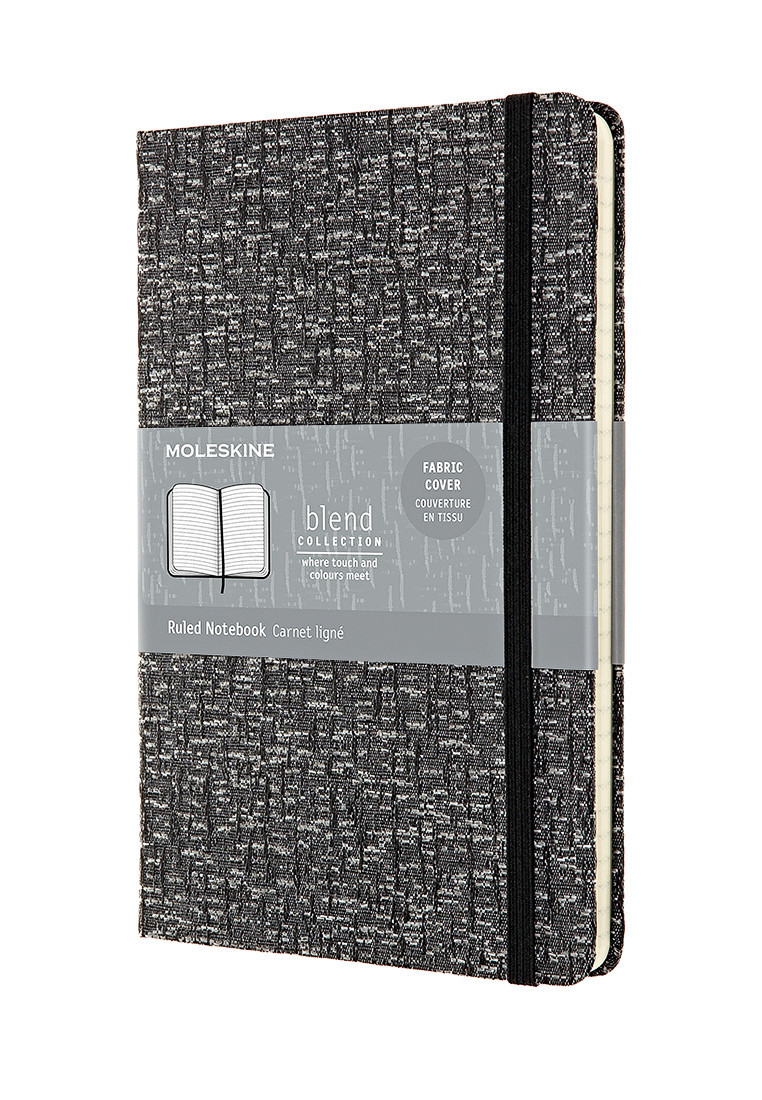 Блокнот Moleskine Limited Blend Cередній 13х21 см в лінію Сірий Канва (8053853603661)