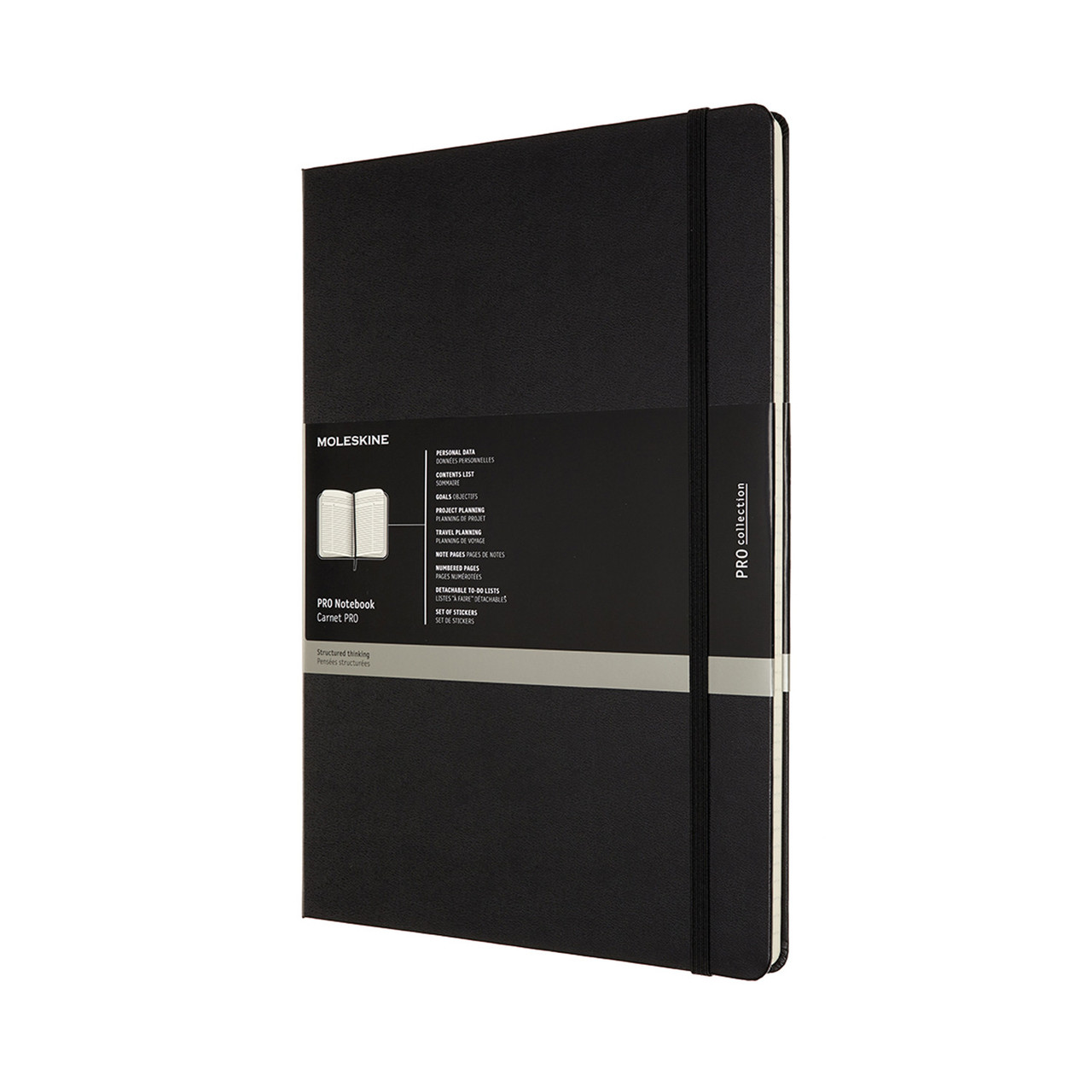 Блокнот Moleskine PRO А4 21х29,7 см з місцем для дат Чорний (8053853602589)