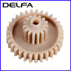 Шестерня для м'ясорубки Delfa середня (D=66 мм) Україна, фото 2