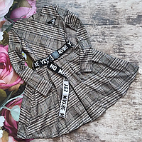 Картате плаття шкільне для дівчинки 122р