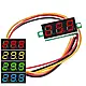 Вольтметр цифровий з LED-індикатором 0.28 дюйма 2,7-100V   СИНІЙ, фото 3