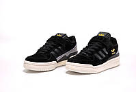Кросівки жіночі чорно-білі Adidas Forum 84 Low. Весняні кросівки для дівчат чорні з білим Адідас Форум, фото 4