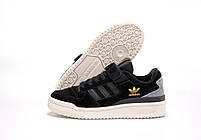 Кросівки жіночі чорно-білі Adidas Forum 84 Low. Весняні кросівки для дівчат чорні з білим Адідас Форум, фото 5