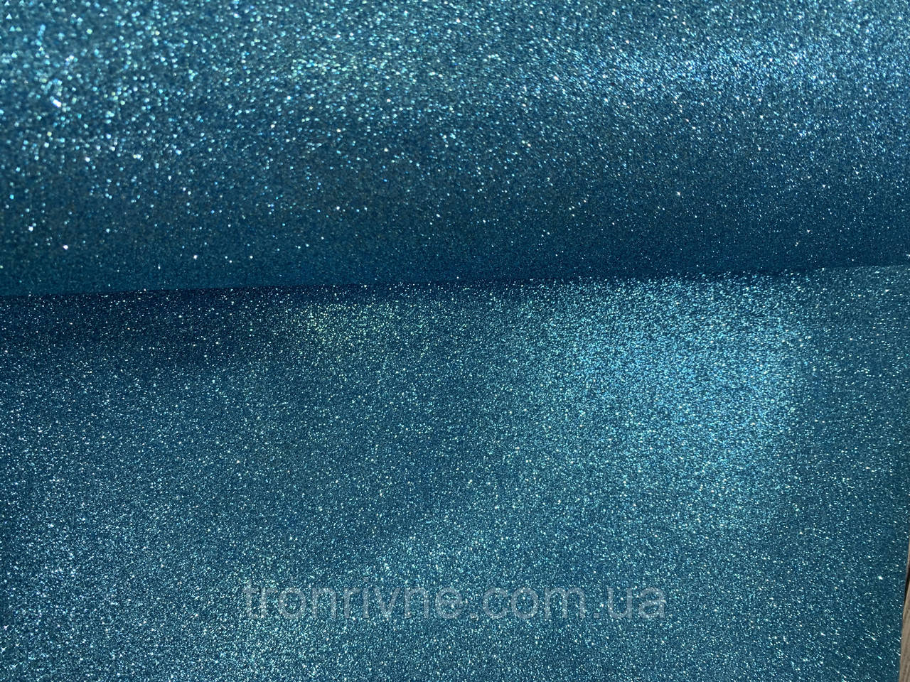 Фоміран із глітером 2 мм 50х50 см (1 аркуш). Колір блакитний