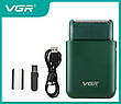 Електробритва VGR Professional Men`s Shaver V-390 Green (V-390-Green), фото 2