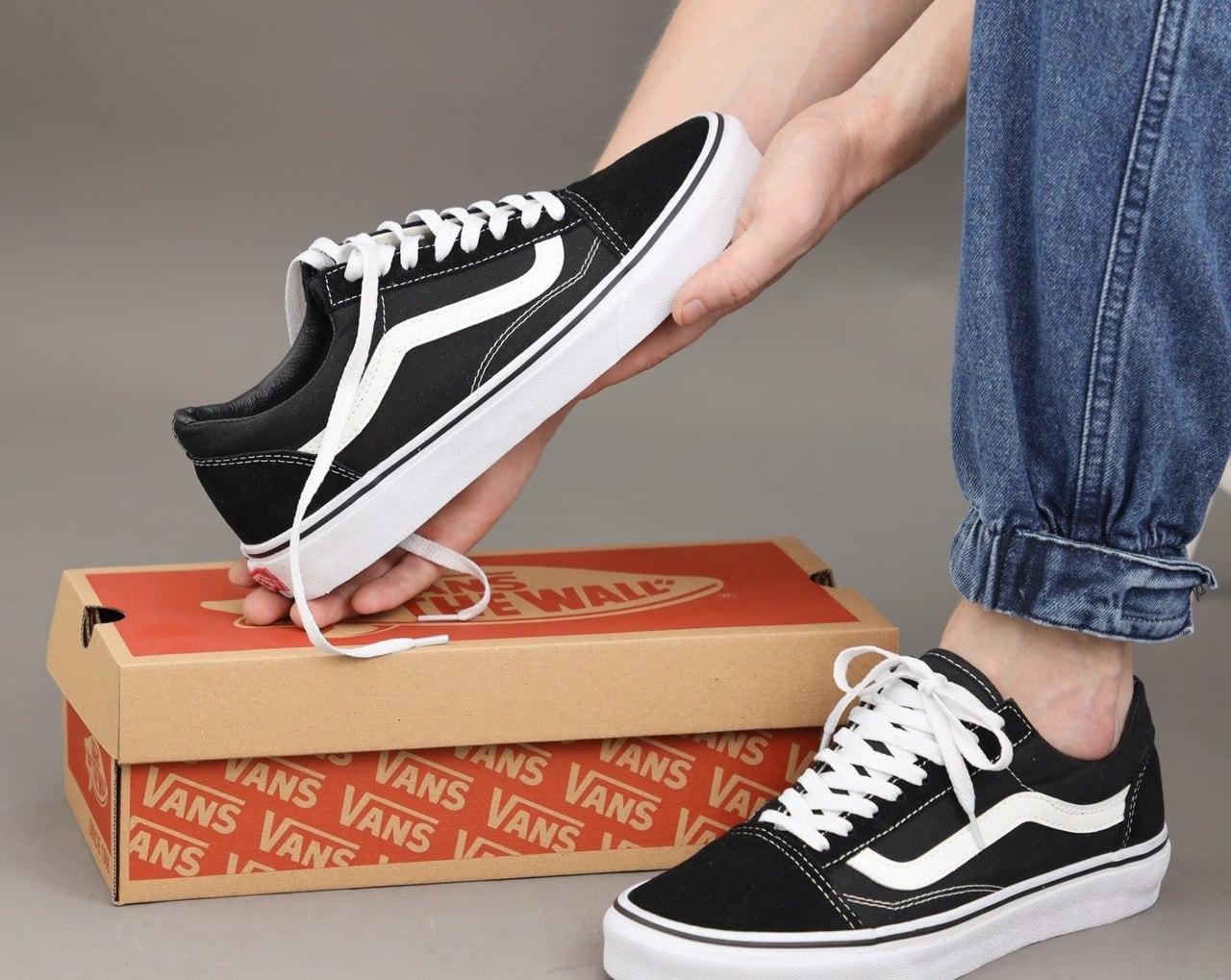 Vans Old School черно-белые женские кеды (Ванс Олд Скул) (ID#271162551 ...