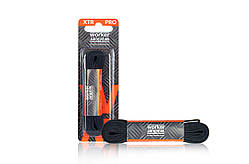 Кевларові шнурки для взуття Worker Walker XTR PRO плоскі Чорні
