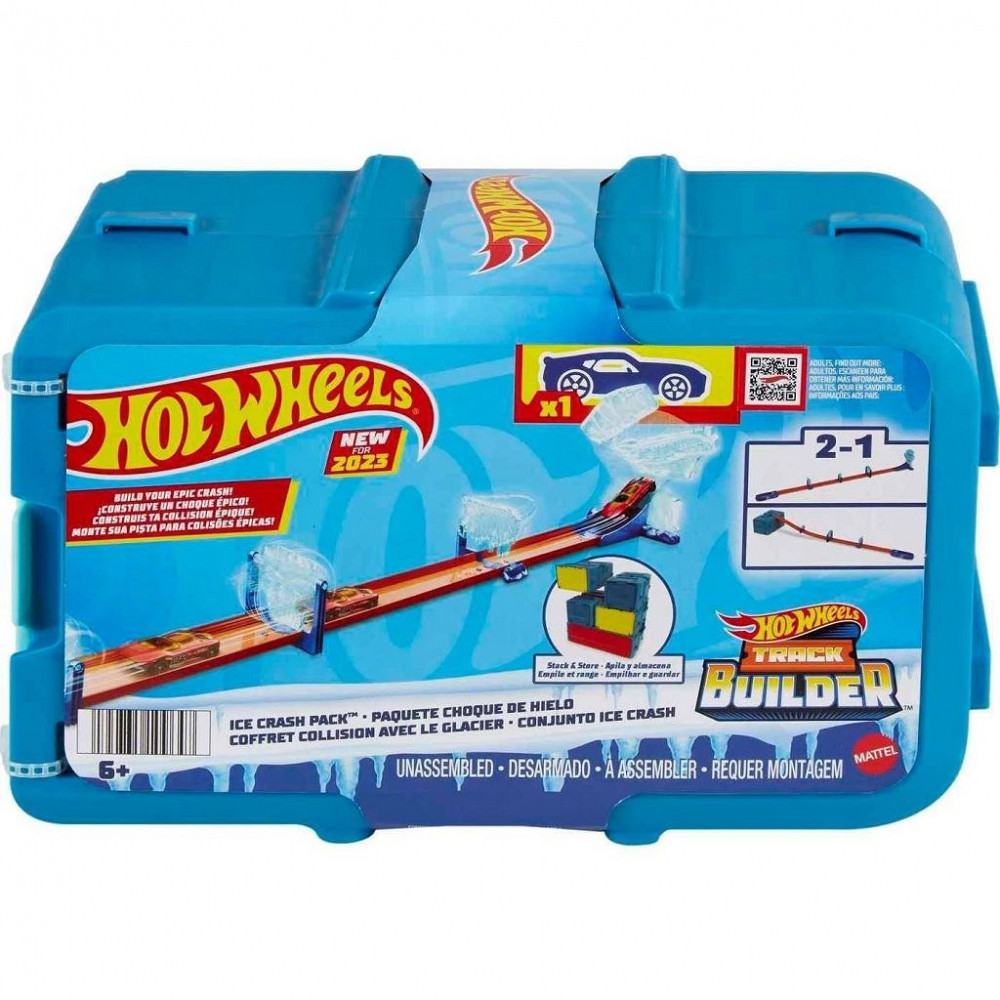 Трек Хот ВІлс  льодова траса Hot Wheels Track Builder Ice Crash HNJ66 HKX40