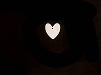 Высечка из фанеры, сердечко, Валентинка, сердце из фанеры, № 1, размер 5 см
