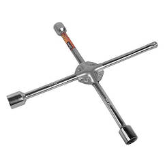 EL 102 812 / Ключ хрестоподібний посилений хромований 17x19x21x1/2", 14X14мм /ST-11-4