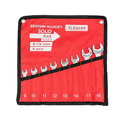EL 102 832 / Набір ключів рожково-накидних 8 шт.(8-19мм) /ST-27