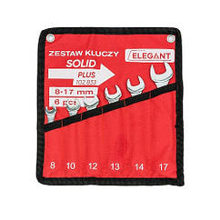 EL 102 833 / Набір ключів рожково-накидних 6 шт (8-17мм) /ST-27