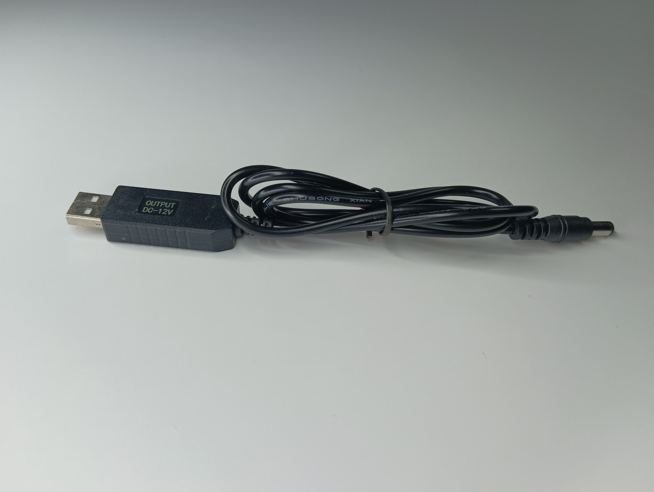 Кабель USB для роутера, модему від повербанка USB/DC 5.5*2.1 Шнур для роутера 12 вольт з перетворювачем 1метр