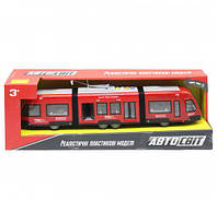 Трамвай игрушечный,инерционный красный (AS-2630)
