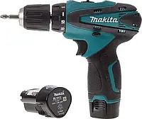 Шуруповерт Makita (12V 2A/h Li-Ion) с набором инструментов шуруповерт аккумуляторный макита makita df330dwe