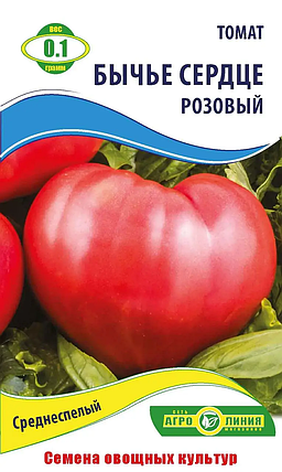 Насіння томату "Бичаче серце" рожевий 0.1 г, (тм "Агролінія"), фото 1