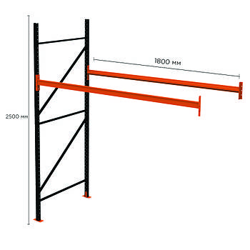 Палетний стелаж PR-Light (2500x1800x1100-1-1)