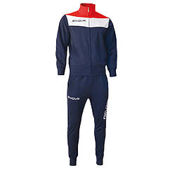 Спортивний костюм Givova Tuta Campo (navy/red) ар. 61216133-61216124. Оригінал