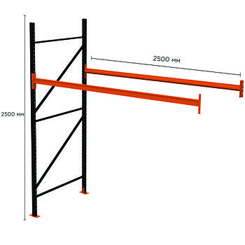 Палетний стелаж PR-Light (2500x2500x1100-1-1)