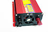 Перетворювач (інвертор) 12 V-220 V 1500 W Red, фото 4