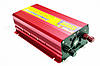 Перетворювач (інвертор) 12 V-220 V 1500 W Red, фото 8