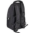 Рюкзак для ноутбука та USB AUX чорний з червоним 9388R, фото 2