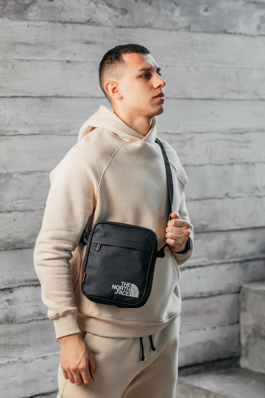 Месенджер The North Face чорний Оксфорд ⁇ Сумка через плече Зе нот фейс барсетка