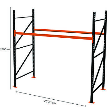 Палетний стелаж PR-Light (2500x2500x1100-2-1)