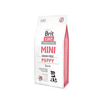 Корм Брит сухий для цуценят і молодих собак мініатюрних порід Brit Care Mini GF Puppy Lamb ягня 2 кг