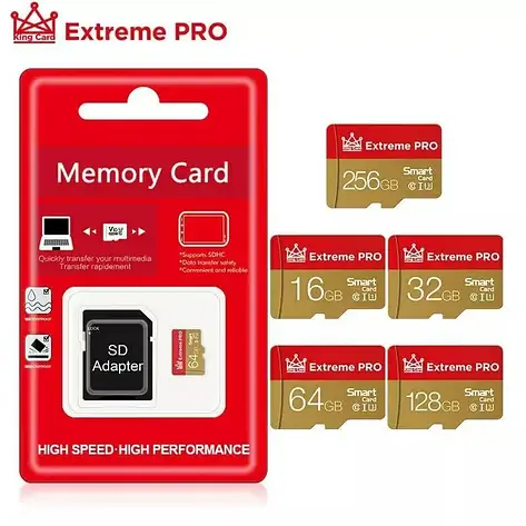 Карта пам'яті ExtremePRO Micro SD 16GB + Adapter CLASS 10, фото 1