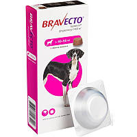 Жевательная таблетка Bravecto от блох и клещей для собак с весом 40-56 кг