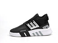 Кросівки чоловічі чорні термо з білим Adidas EQT Equipment Termo. Взуття чоловіче термо Адідас ЕКТ, фото 3