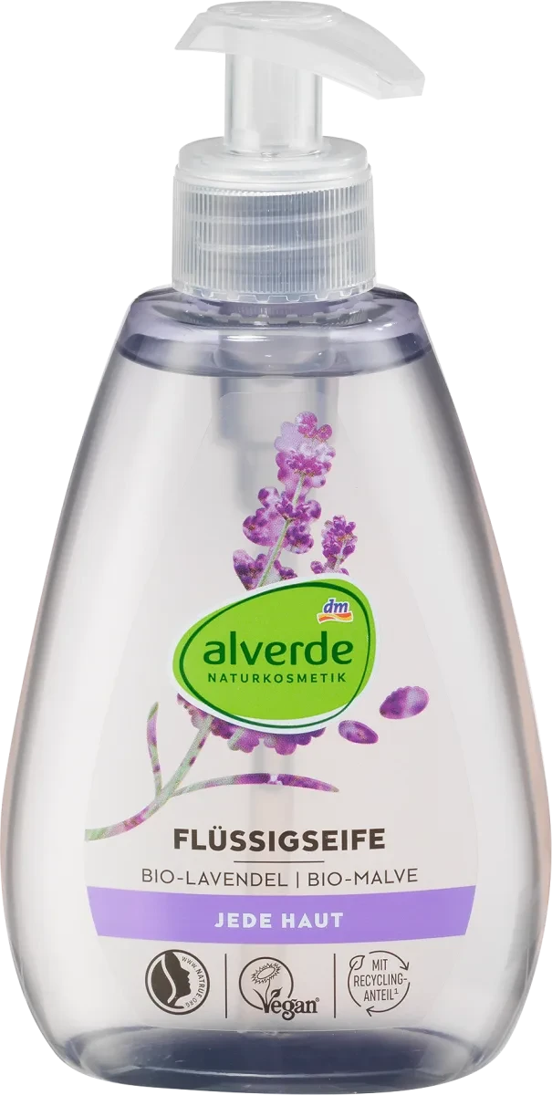 Органічне рідке крем-мило alverde NATURKOSMETIK Bio- Lavendel Malve, 300 мл