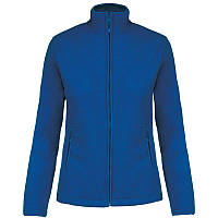 Женская флисовая куртка на молнии синяя 907-51