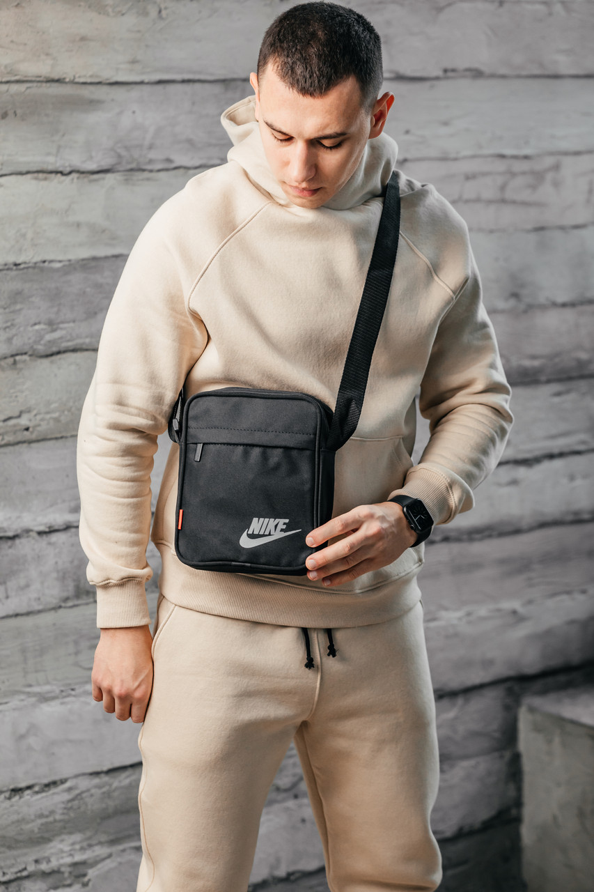 Месенджер Nike чорний ❖ Сумка через плече Найк барсетка