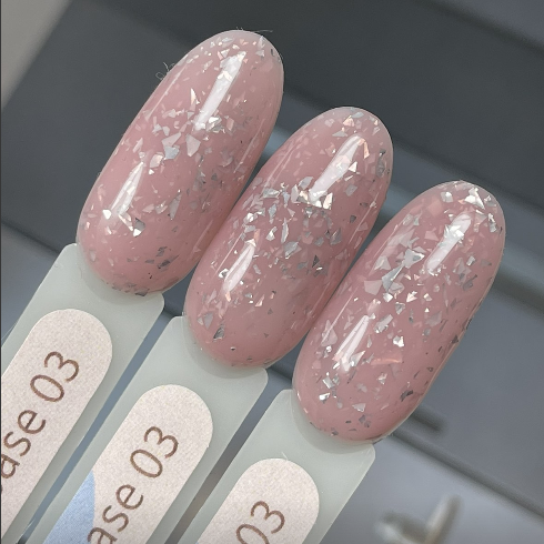 База GeliX бежева зі срібною поталлю 03, фото 1