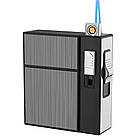 Запальничка юсб та газові два режими полум'я з футляром у подарунковому пакованні US-641, фото 3