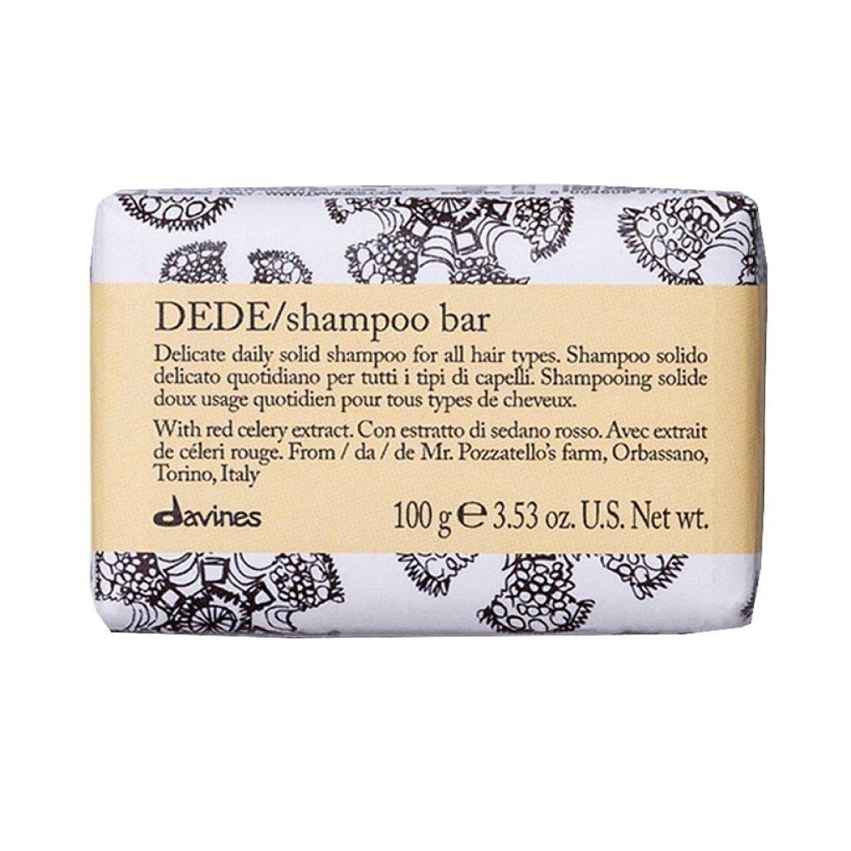 DEDE shampoo bar Davines делікатний твердий шампунь для щоденного використання 100 г