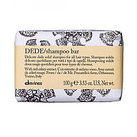 DEDE shampoo bar Davines деликатный жесткий шампунь для ежедневного использования 100 г