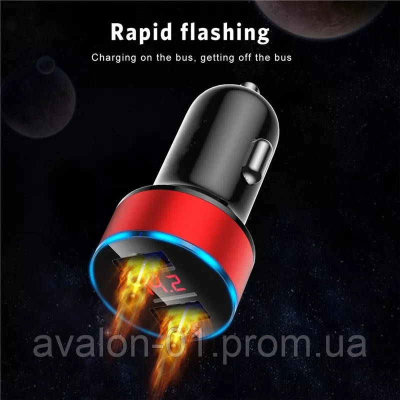 Обновленная - Зарядка в Прикуриватель Авто с Вольтметром 12-24v ...