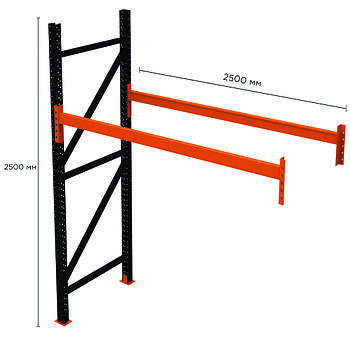 Палетний стелаж PR-Heavy (2500x2500x1100-1-1)