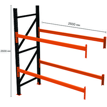 Палетний стелаж PR-Heavy (2500x2500x1100-1-2)