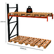 Палетний стелаж PR-Heavy (2500x2500x1100-1-1), фото 2