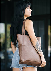 Жіноча сумка Sambag Shopper бежевий
