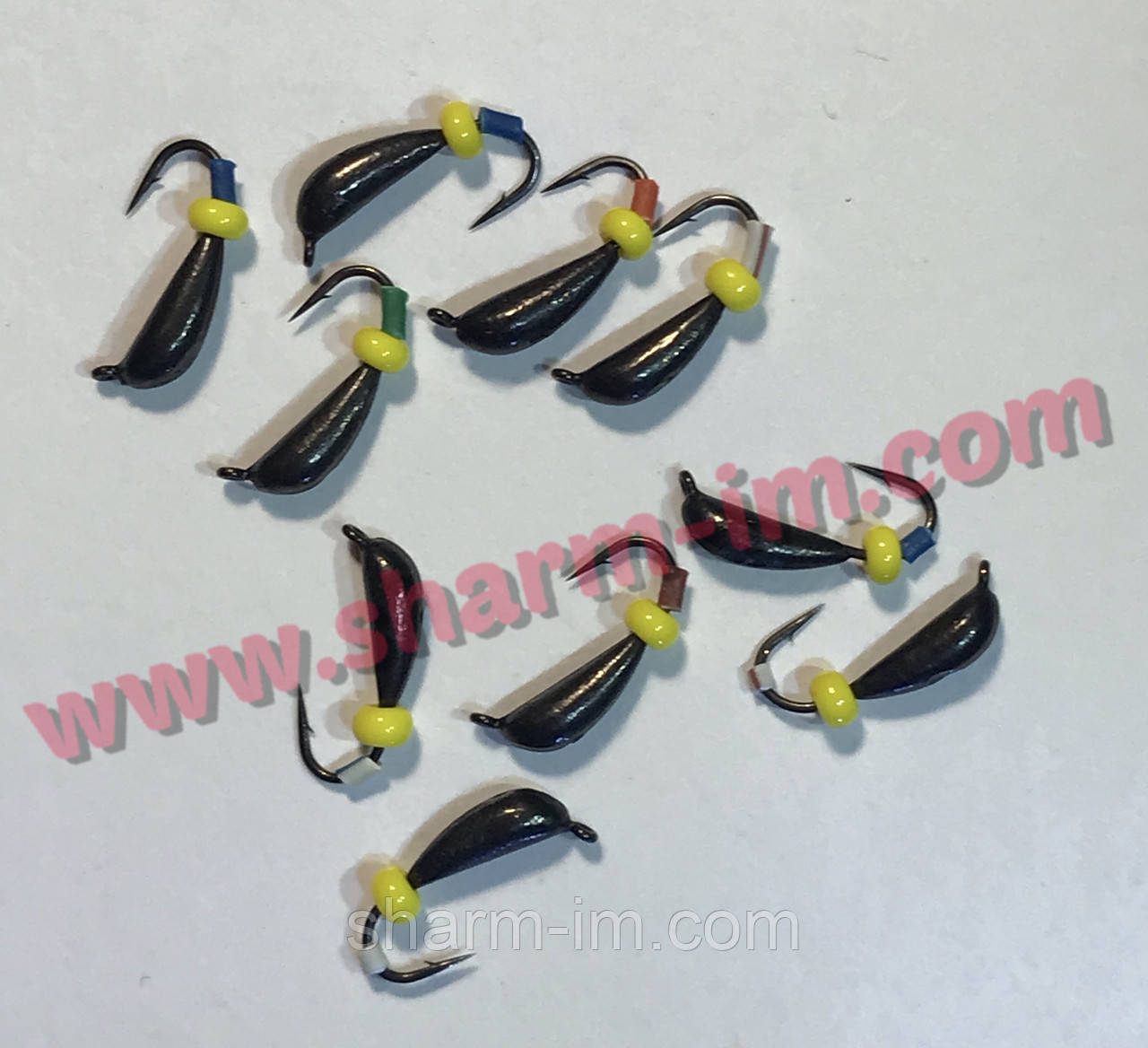 Мормишка вольфрамова Bravo 6625B-BN 2,5 мм 0.4 гр Спортивний банан із вушком