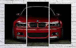 Модульна картина на полотні з 3-х частин "BMW"