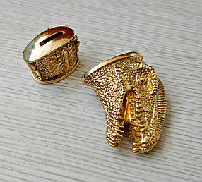 Гарда та тильник бронзовий для рукояті ножа "Діно"