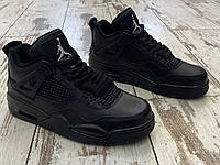 Кросівки Nike Air Jordan 4 Ретро. Кросівки Nike Air Jordan 4 Retro High. Найк Аір Джордан 4. All Black р 43