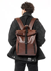 Рюкзак рол Sambag RollTop шоколадний чоловічий